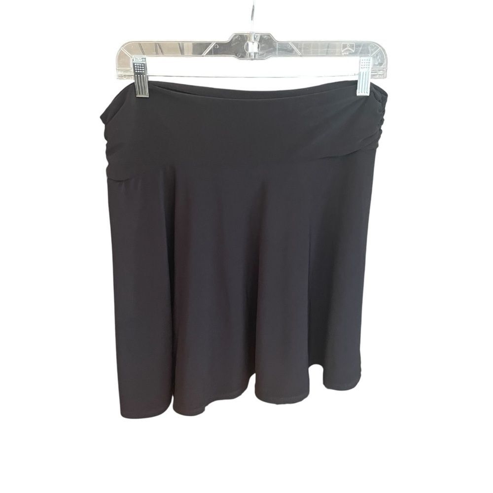 Catch My I  Black Yoga Short Stretch Skater Skirt Women's Size Large Y2K 90's